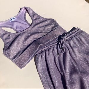 superdown Lavender and Silver Matching Set